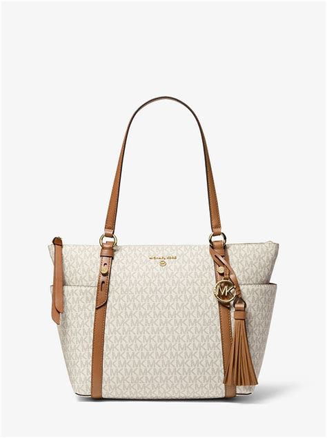 michael kors top zip nylon tote|Michael Kors sullivan medium tote.